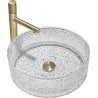 Mexen Dema glass countertop washbasin 39 x 39 cm, transparent - 24043900