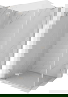 Mexen Lunar L left-hinged shower enclosure 70 x 90 cm, transparent, brushed nickel - 834L-070-090-97-00-L