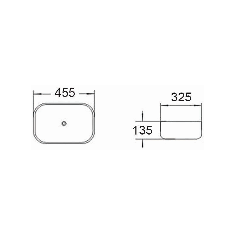Mexen Rita countertop washbasin 45 x 32 cm, platinum matte - 21084563