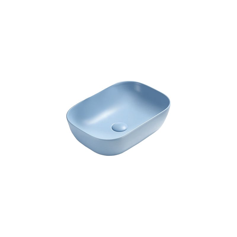Mexen Rita countertop washbasin 45 x 32 cm, matte blue - 21084549