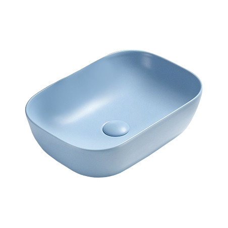 Mexen Rita countertop washbasin 45 x 32 cm, blue matte - 21084549