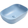 Mexen Rita countertop washbasin 45 x 32 cm, blue matte - 21084549