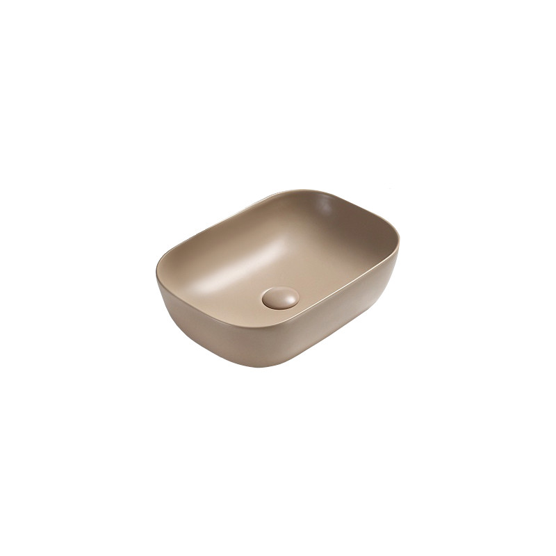 Mexen Rita countertop washbasin 45 x 32 cm, matte cappuccino - 21084564