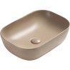 Mexen Rita countertop washbasin 45 x 32 cm, matte cappuccino - 21084564