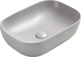 Mexen Rita countertop washbasin 45 x 32 cm, matte grey - 21084567