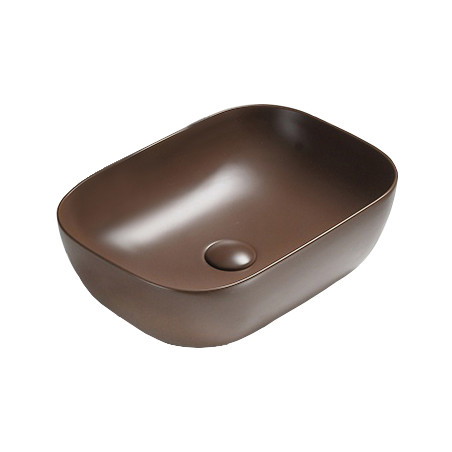 Mexen Rita countertop sink 45 x 32 cm, matte brown - 21084568