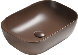 Mexen Rita countertop washbasin 45 x 32 cm, Brown matt - 21084568
