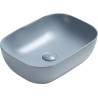 Mexen Rita countertop washbasin 45 x 32 cm, gray-blue matte - 21084569