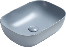 Mexen Rita countertop washbasin 45 x 32 cm, gray-blue matte - 21084569