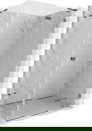 Mexen Lunar L right hinged shower cabin 75 x 80 cm, transparent, brushed gun gray - 834L-075-080-66-00-P