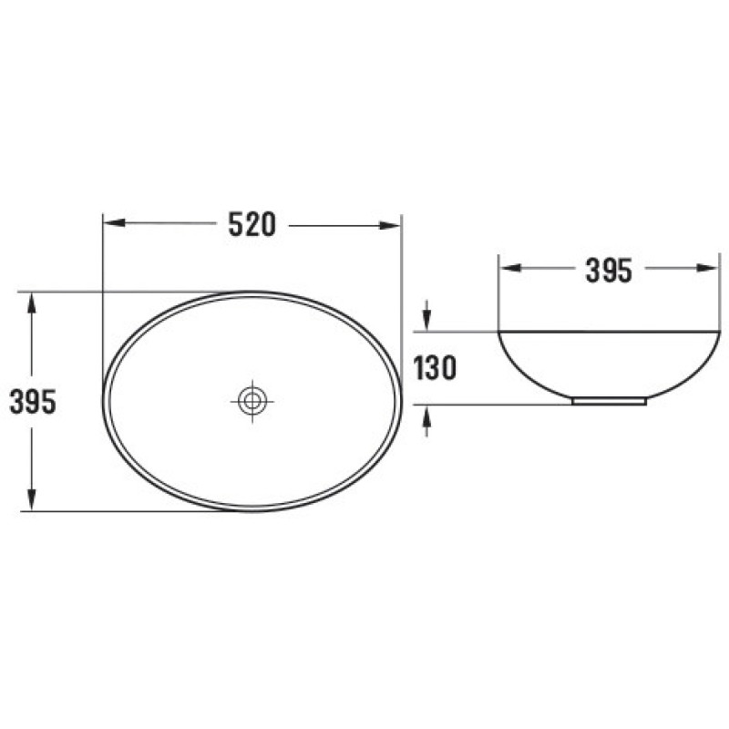 Mexen Iko above-counter sink 52 x 39 cm, old gold - 22245253