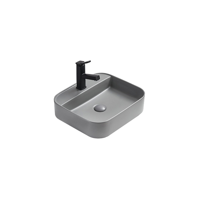 Mexen Sofia countertop washbasin 50 x 40 cm, light gray matte - 22155061