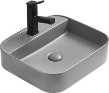 Mexen Sofia countertop washbasin 50 x 40 cm, light gray matte - 22155061