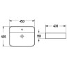 Mexen Sofia countertop sink 45 x 40 cm, matte black - 22154585