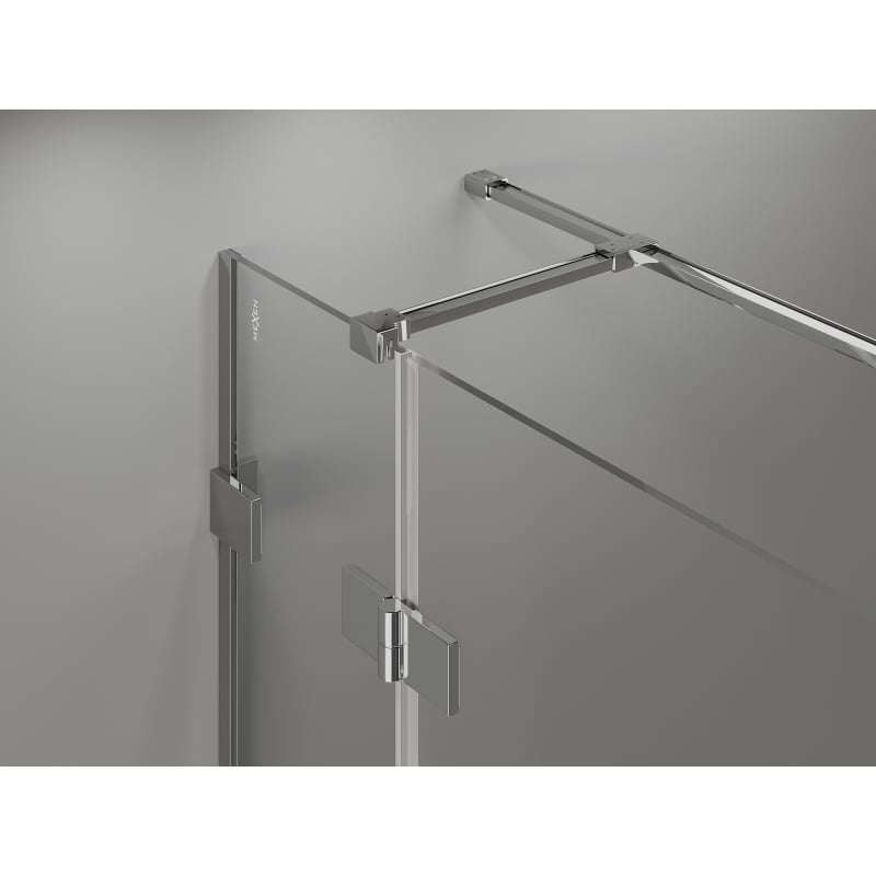 Mexen Lunar T left-hand hinged shower cabin 85 x 110 cm, transparent, chrome - 834T-085-110-01-00-L