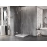 Mexen Lunar T left-hinged shower cabin 90 x 90 cm, transparent, chrome - 834T-090-090-01-00-L