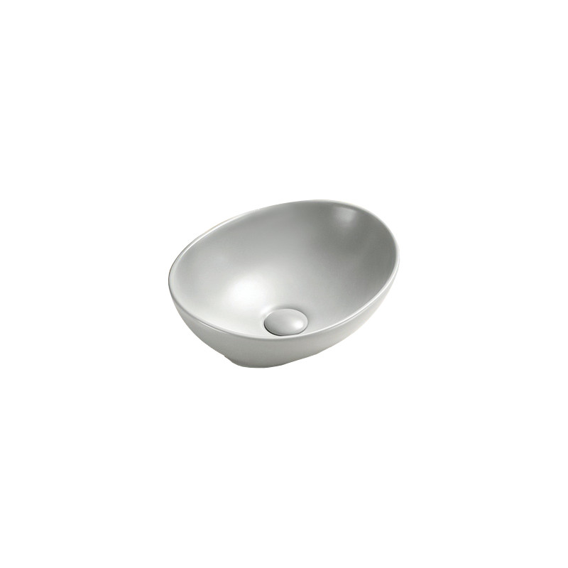 Mexen Elza countertop basin 40 x 33 cm, platinum matte - 21014063