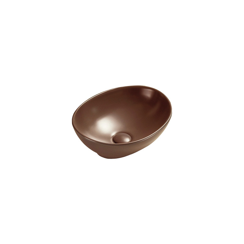 Mexen Elza countertop sink 40 x 33 cm, matte brown - 21014068