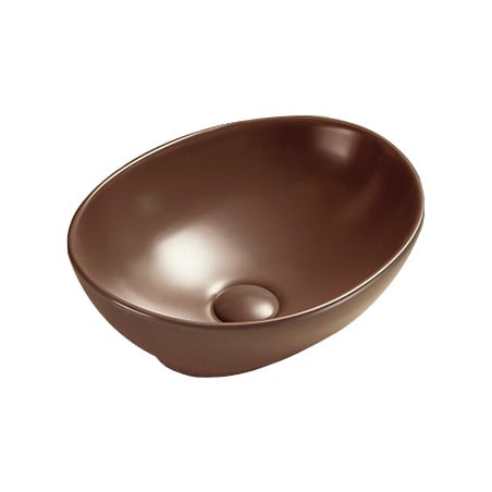 Mexen Elza countertop washbasin 40 x 33 cm, matt brown - 21014068