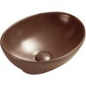 Mexen Elza countertop washbasin 40 x 33 cm, matt brown - 21014068