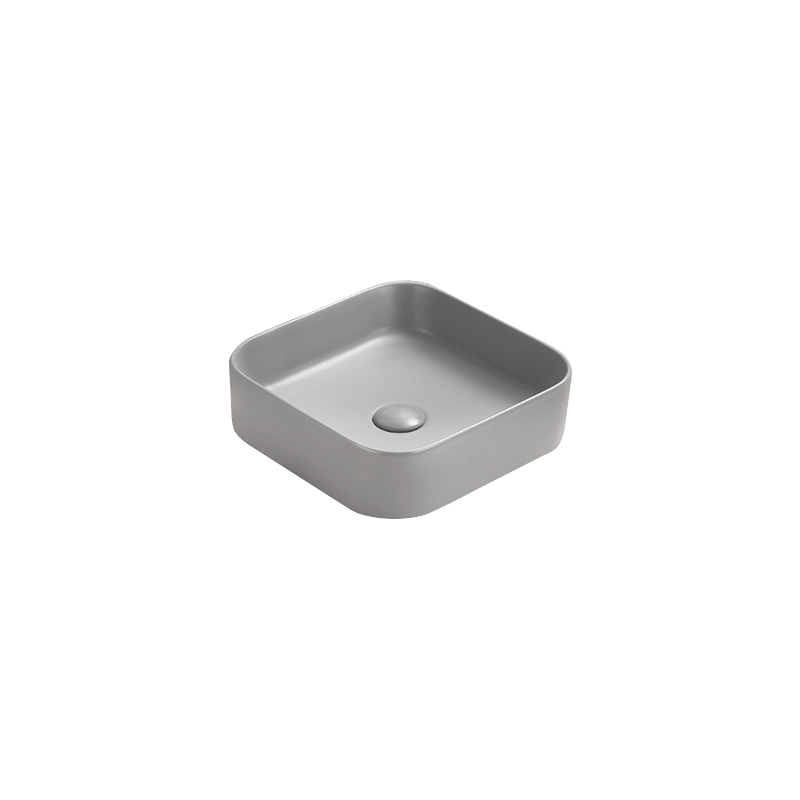 Mexen Vena countertop sink 37 x 37 cm, light gray matte - 22193761