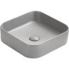 Mexen Vena countertop sink 37 x 37 cm, light gray matte - 22193761