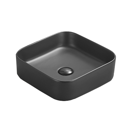 Mexen Vena countertop basin 37 x 37 cm, black matte - 22193785