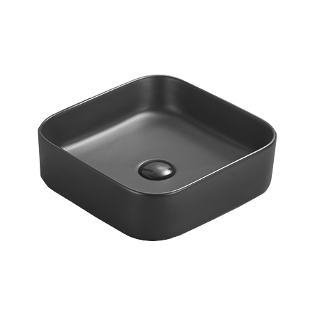 Mexen Vena countertop washbasin 37 x 37 cm, black matte - 22193785