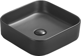 Mexen Vena countertop washbasin 37 x 37 cm, black matte - 22193785