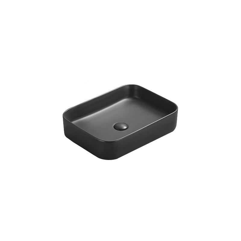 Mexen Vena countertop washbasin 50 x 37 cm, Black matt - 22195085