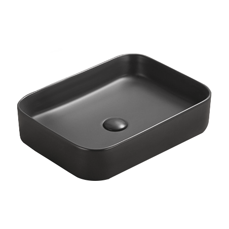 Mexen Vena countertop washbasin 50 x 37 cm, Black matt - 22195085