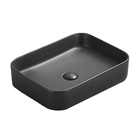 Mexen Vena countertop washbasin 50 x 37 cm, black matte - 22195085