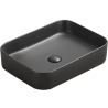 Mexen Vena countertop washbasin 50 x 37 cm, black matte - 22195085