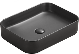 Mexen Vena countertop washbasin 50 x 37 cm, Black matt - 22195085