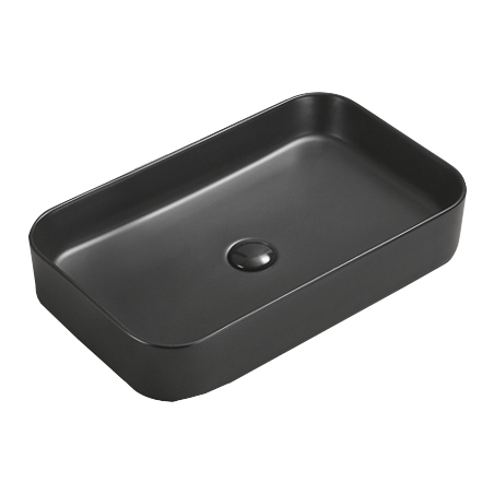 Mexen Vena countertop basin 71 x 37 cm, black matte - 22196085