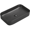 Mexen Vena countertop basin 71 x 37 cm, black matte - 22196085