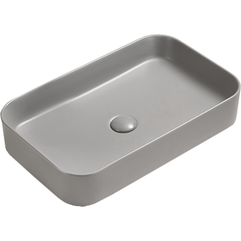 Mexen Vena above-counter sink 71 x 37 cm, light gray matte - 22196061