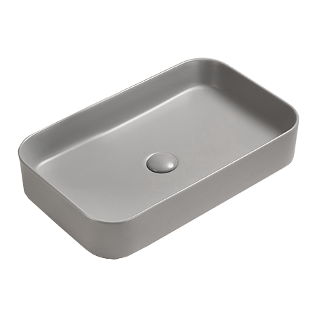 Mexen Vena Countertop Basin 71 x 37 cm, Light Grey Matte - 22196061