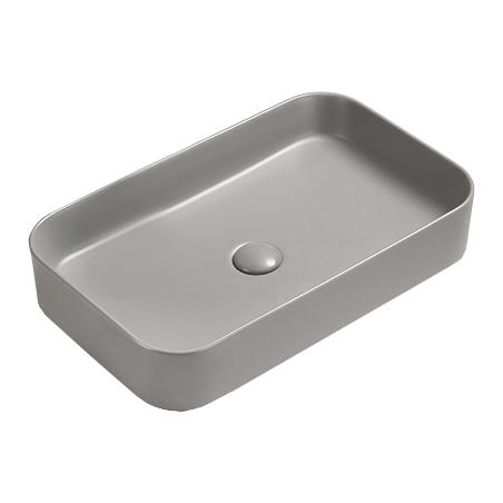 Mexen Vena countertop washbasin 71 x 37 cm, light gray matte - 22196061