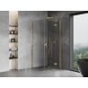 Mexen Mist H T shower enclosure hinged right 100 x 100 cm, transparent, gold - 8A5T-100-100-50-00-P