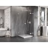 Mexen Lunar T right-side hinged shower cabin 70 x 70 cm, transparent, white - 834T-070-070-20-00-P