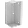 Mexen Lunar T right-side hinged shower cabin 70 x 70 cm, transparent, white - 834T-070-070-20-00-P