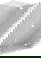 Mexen Lunar T right-side hinged shower enclosure 75 x 90 cm, transparent, white - 834T-075-090-20-00-P