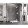 Mexen Lunar T right-hinged shower enclosure 75 x 120 cm, transparent, white - 834T-075-120-20-00-P