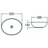 Mexen Jowita countertop washbasin 52 x 39 cm, matte black - 21355285