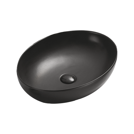 Mexen Jowita countertop washbasin 52 x 39 cm, black matte - 21355285