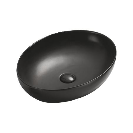Mexen Jowita countertop washbasin 52 x 39 cm, matte black - 21355285