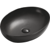 Mexen Jowita countertop washbasin 52 x 39 cm, Black matt - 21355285