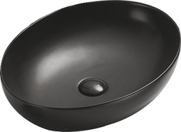 Mexen Jowita countertop washbasin 52 x 39 cm, Black matt - 21355285
