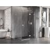 Mexen Lunar T right-hinged shower cabin 80 x 120 cm, transparent, white - 834T-080-120-20-00-P